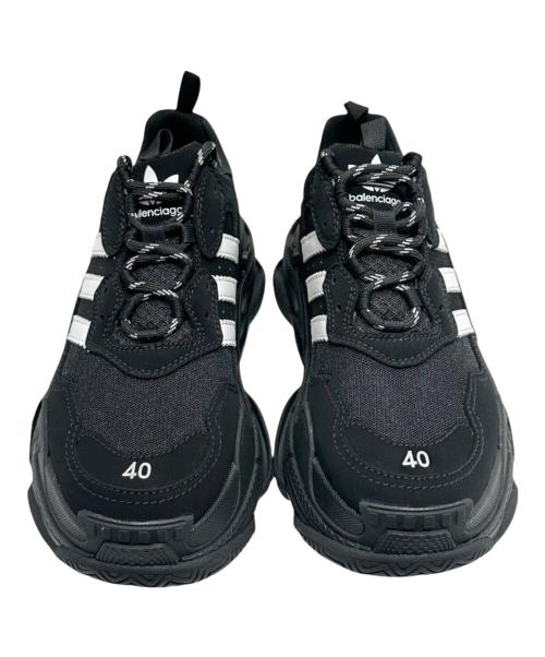 BALENCIAGA（バレンシアガ）BALENCIAGA (バレンシアガ) adidas (アディダス) Triple S /トリプルS/ダッドスニーカー ブラック サイズ:40の古着・服飾アイテム