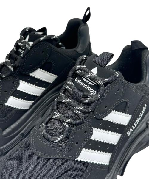 BALENCIAGA（バレンシアガ）BALENCIAGA (バレンシアガ) adidas (アディダス) Triple S /トリプルS/ダッドスニーカー ブラック サイズ:40の古着・服飾アイテム