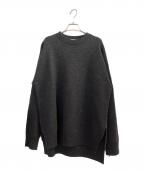 JIL SANDERジルサンダー）の古着「サイドスリット ウールセーター」｜グレー
