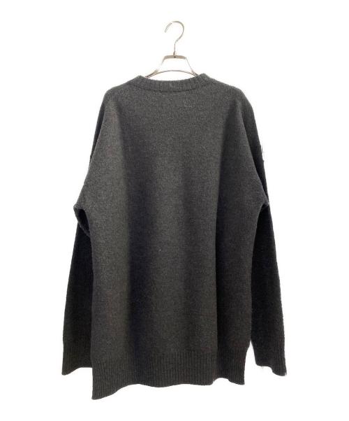 JIL SANDER（ジルサンダー）JIL SANDER (ジルサンダー) サイドスリット ウールセーター グレー サイズ:44の古着・服飾アイテム