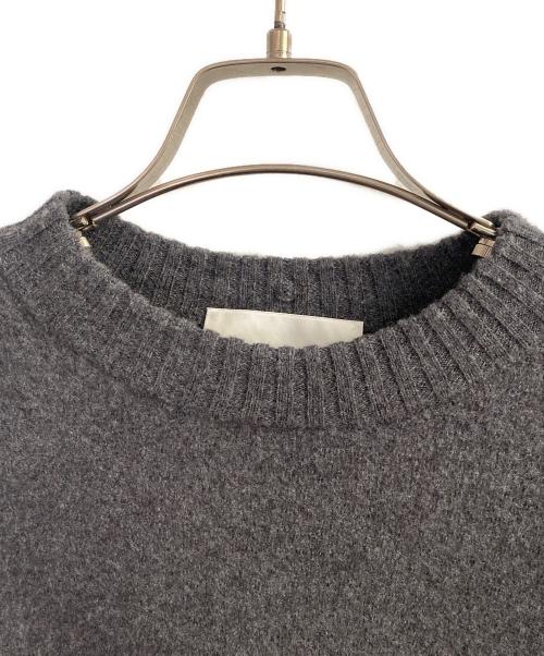 JIL SANDER（ジルサンダー）JIL SANDER (ジルサンダー) サイドスリット ウールセーター グレー サイズ:44の古着・服飾アイテム