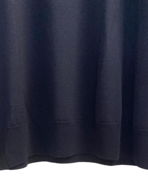 JIL SANDER（ジルサンダー）JIL SANDER (ジルサンダー) クルーネックウールニット ネイビー サイズ:44の古着・服飾アイテム