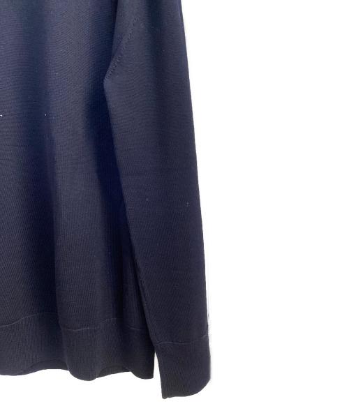 JIL SANDER（ジルサンダー）JIL SANDER (ジルサンダー) クルーネックウールニット ネイビー サイズ:44の古着・服飾アイテム