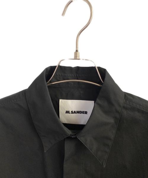 JIL SANDER（ジルサンダー）JIL SANDER (ジルサンダー) ポケットデザインカラーシャツ ブラック サイズ:39の古着・服飾アイテム