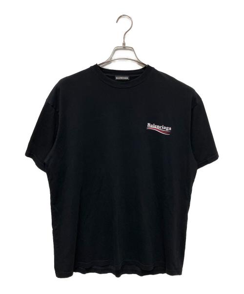 BALENCIAGA（バレンシアガ）BALENCIAGA (バレンシアガ) キャンペーンロゴTシャツ ブラック サイズ:Mの古着・服飾アイテム