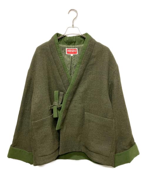 KENZO（ケンゾー）KENZO (ケンゾー) KIMONO COAT(着物コート) グリーン サイズ:Mの古着・服飾アイテム