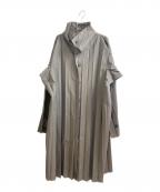 HOMME PLISSE ISSEY MIYAKEオム プリッセ イッセイ ミヤケ）の古着「プリーツコート」｜グレー