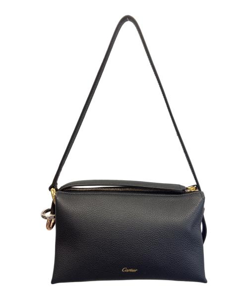 Cartier（カルティエ）Cartier (カルティエ) トリニティ ショルダーバッグ ミニ ブラックの古着・服飾アイテム