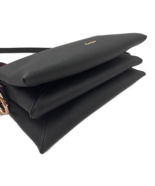 Cartier（カルティエ）Cartier (カルティエ) トリニティ ショルダーバッグ ミニ ブラックの古着・服飾アイテム
