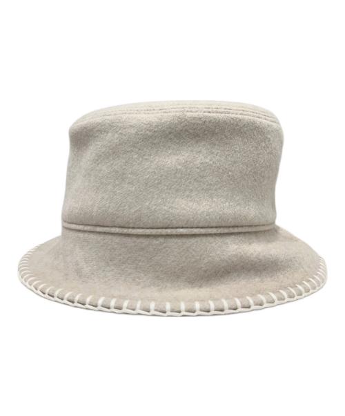 HERMES（エルメス）HERMES (エルメス) バケットハット ベージュ サイズ:57の古着・服飾アイテム