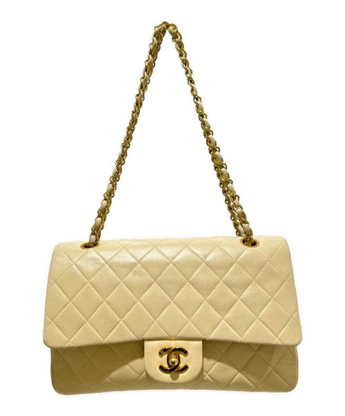 CHANEL（シャネル）CHANEL (シャネル) Classic Flap Matelassé 25 Chain Shoulder Bag/クラシックフラップ マトラッセ 25 ショルダーバッグ ベージュ サイズ:25の古着・服飾アイテム