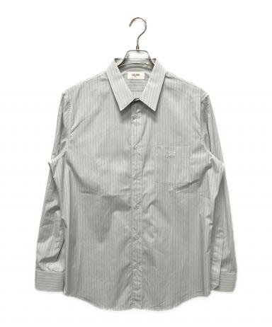 中古・古着通販】CELINE (セリーヌ) トリオンフ刺繍 ストライプシャツ