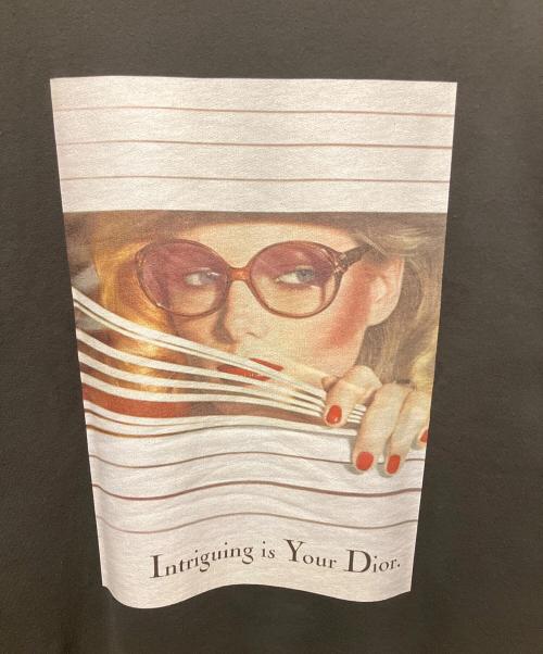 Dior（ディオール）Dior (ディオール) ロゴプリント 裏起毛スウェット チャコールグレー サイズ:Mの古着・服飾アイテム