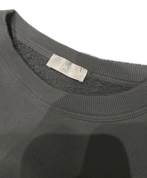 Dior（ディオール）Dior (ディオール) ロゴプリント 裏起毛スウェット チャコールグレー サイズ:Mの古着・服飾アイテム