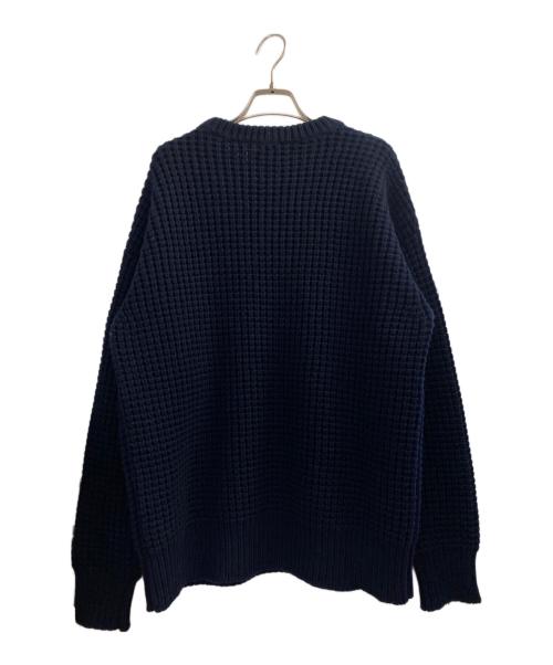 JIL SANDER（ジルサンダー）JIL SANDER (ジルサンダー) ワッフルニット ネイビー サイズ:46の古着・服飾アイテム