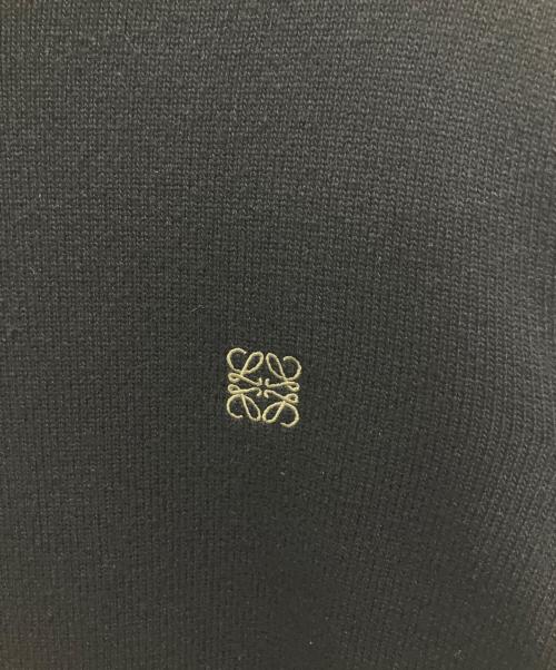 LOEWE（ロエベ）LOEWE (ロエベ) アナグラム刺繍ニット ブラック サイズ:Mの古着・服飾アイテム