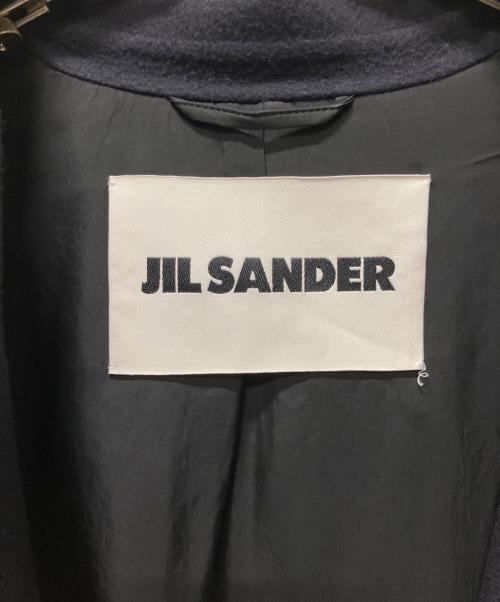 JIL SANDER（ジルサンダー）JIL SANDER (ジルサンダー) シングルブレスト カシミアロングコート ネイビー サイズ:44の古着・服飾アイテム