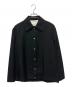 JIL SANDER（ジルサンダー）の古着「25SS ウール×モヘヤボタンシャツ/シャツジャケット」｜ブラック