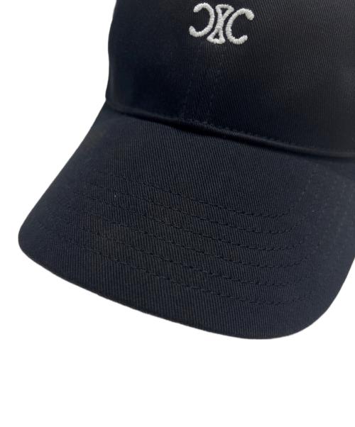 CELINE（セリーヌ）CELINE (セリーヌ) トリオンフキャップ ブラック サイズ:Lの古着・服飾アイテム