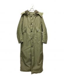 PRADA（プラダ）の古着「中綿ミリタリーボアコート」｜オリーブ