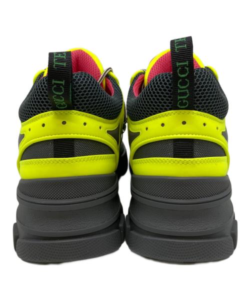 GUCCI（グッチ）GUCCI (グッチ) フラッシュトレックスニーカー ブラック×イエロー サイズ:9 1/2の古着・服飾アイテム