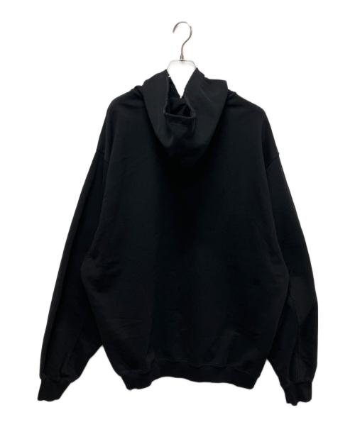 BALENCIAGA（バレンシアガ）BALENCIAGA (バレンシアガ) デストロイ加工ロゴパーカー 723361 ブラック サイズ:Sの古着・服飾アイテム