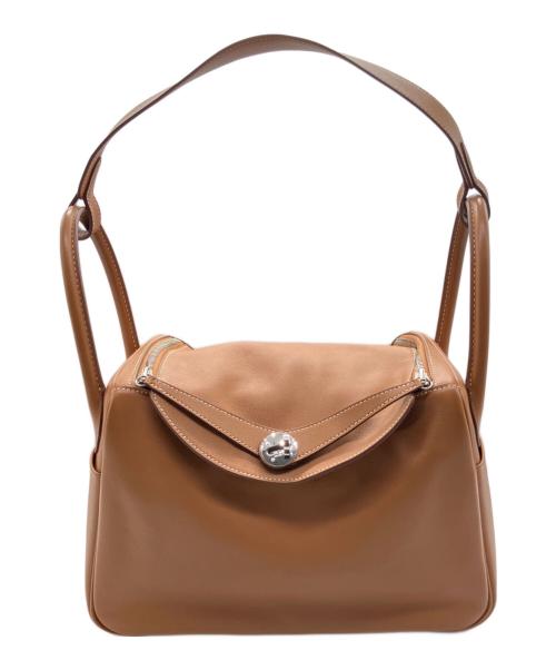 HERMES（エルメス）HERMES (エルメス) リンディ30/エバーカラー/ゴールド/シルバー金具/☐P(年) ゴールド サイズ:30の古着・服飾アイテム