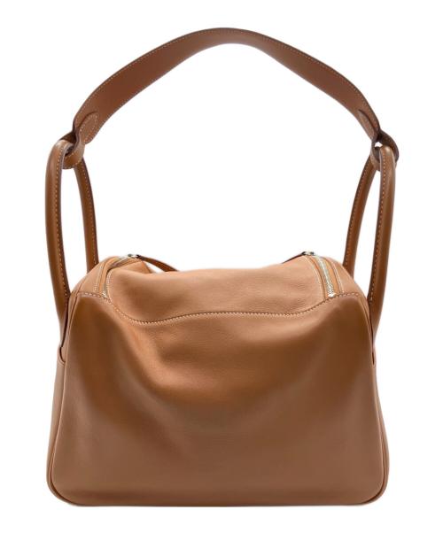 HERMES（エルメス）HERMES (エルメス) リンディ30/エバーカラー/ゴールド/シルバー金具/☐P(年) ゴールド サイズ:30の古着・服飾アイテム