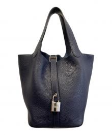 HERMES（エルメス）の古着「ピコタンロックPM/X刻印/トリヨンクレマンス/シルバー金具/ハンドバッグ」｜ブルーニュイ