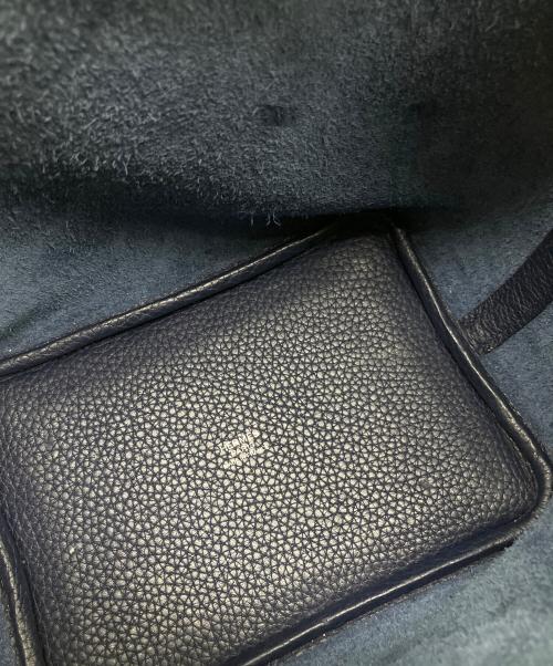 HERMES（エルメス）HERMES (エルメス) ピコタンロックPM/X刻印/トリヨンクレマンス/シルバー金具/ハンドバッグ ブルーニュイ サイズ:PMの古着・服飾アイテム