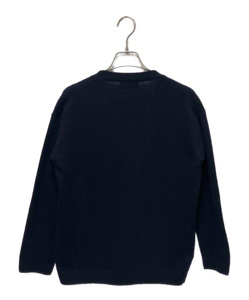 PRADA（プラダ）PRADA (プラダ) フラワーレースカーディガン ネイビー サイズ:38の古着・服飾アイテム