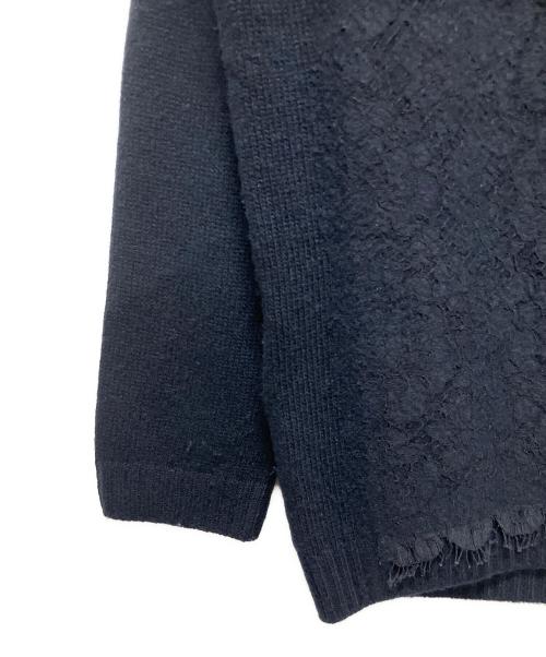 PRADA（プラダ）PRADA (プラダ) フラワーレースカーディガン ネイビー サイズ:38の古着・服飾アイテム