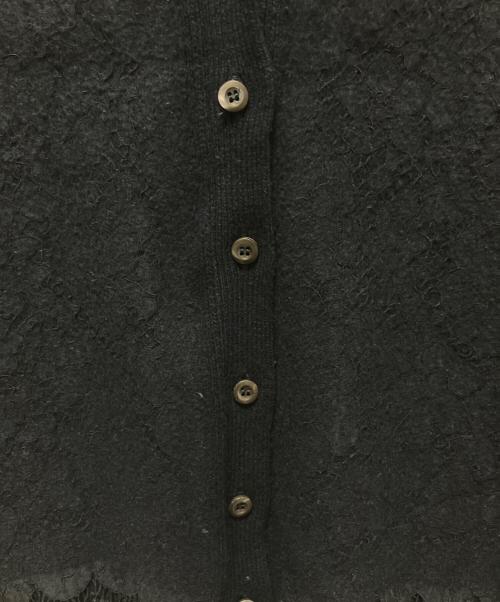 PRADA（プラダ）PRADA (プラダ) フラワーレースカーディガン ネイビー サイズ:38の古着・服飾アイテム