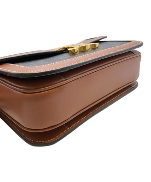 CELINE（セリーヌ）CELINE (セリーヌ) クラシック トリオンフ ティーンショルダーバッグ ブラウンの古着・服飾アイテム