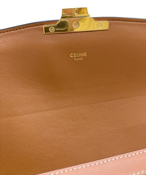 CELINE（セリーヌ）CELINE (セリーヌ) クラシック トリオンフ ティーンショルダーバッグ ブラウンの古着・服飾アイテム