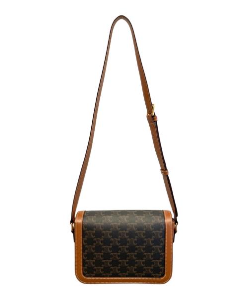 CELINE（セリーヌ）CELINE (セリーヌ) クラシック トリオンフ ティーンショルダーバッグ ブラウンの古着・服飾アイテム