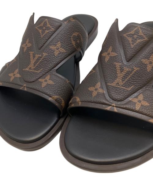 LOUIS VUITTON（ルイ ヴィトン）LOUIS VUITTON (ルイ ヴィトン) LVオアシス・ミュール 1ACRPT/2025年 ブラウン サイズ:5の古着・服飾アイテム