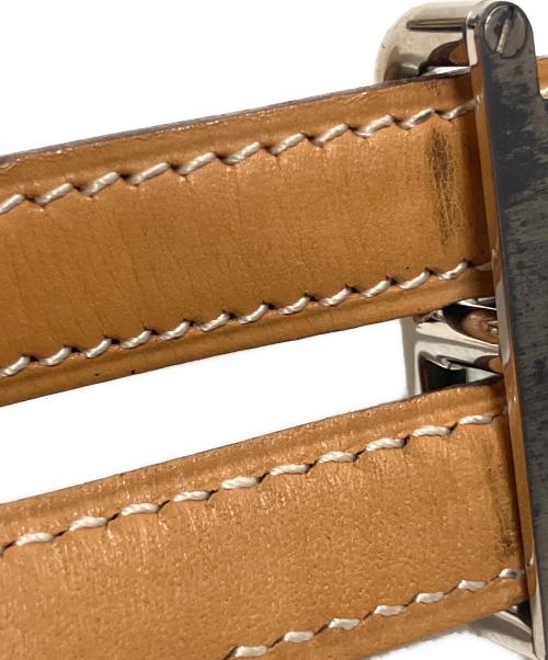 HERMES（エルメス）HERMES (エルメス) Hダンクル レザーベルト/□G刻印:2003年/シルバー金具/SZE 75 ブラック サイズ:75の古着・服飾アイテム