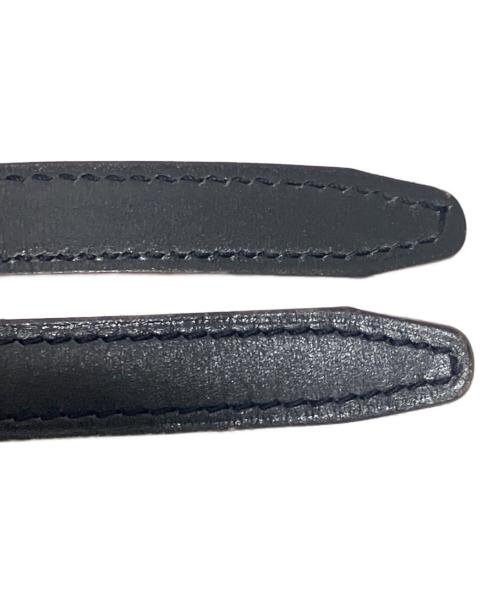 HERMES（エルメス）HERMES (エルメス) Hダンクル レザーベルト/□G刻印:2003年/シルバー金具/SZE 75 ブラック サイズ:75の古着・服飾アイテム