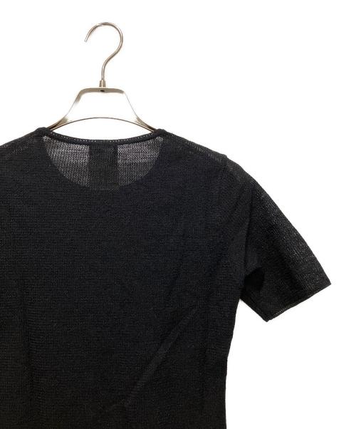 CHANEL（シャネル）CHANEL (シャネル) メッシュロゴカットソー ブラック サイズ:38の古着・服飾アイテム