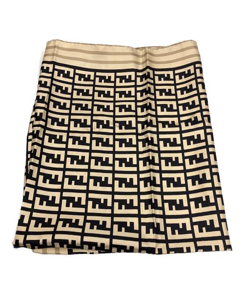 FENDI（フェンディ）FENDI (フェンディ) 大判 総柄シルクスカーフの古着・服飾アイテム