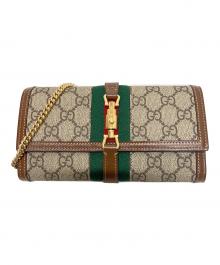 GUCCI（グッチ）の古着「ジャッキー 1691 チェーンウォレット」｜ブラウン