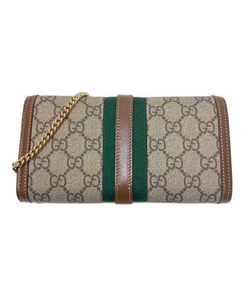 GUCCI（グッチ）GUCCI (グッチ) ジャッキー 1691 チェーンウォレット ブラウン サイズ:-の古着・服飾アイテム