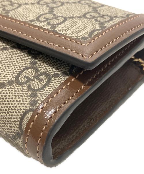 GUCCI（グッチ）GUCCI (グッチ) ジャッキー 1691 チェーンウォレット ブラウン サイズ:-の古着・服飾アイテム