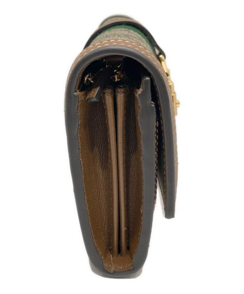 GUCCI（グッチ）GUCCI (グッチ) ジャッキー 1691 チェーンウォレット ブラウン サイズ:-の古着・服飾アイテム