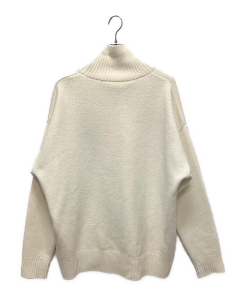 AMI Alexandre Mattiussi（アミアレクサンドルマテュッシ）AMI Alexandre Mattiussi (アミアレクサンドルマテュッシ) Ami De Coeur ファネルネック セーター アイボリー サイズ:Lの古着・服飾アイテム