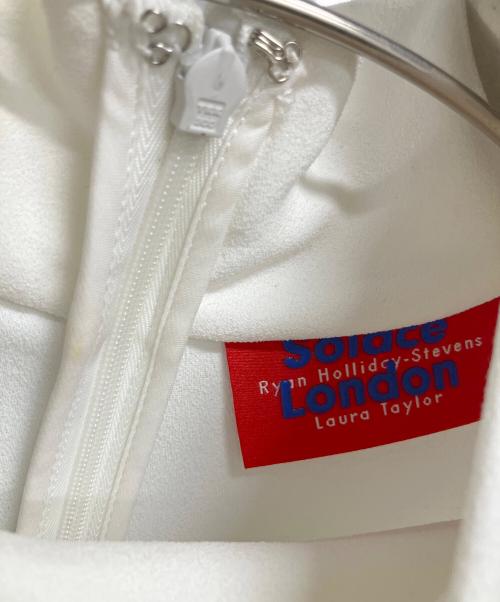 Solace（ソレイス）Solace (ソレイス) LIA MAXI DRESS/モックネックオーバーワンピース ブラック×ホワイト サイズ:34の古着・服飾アイテム