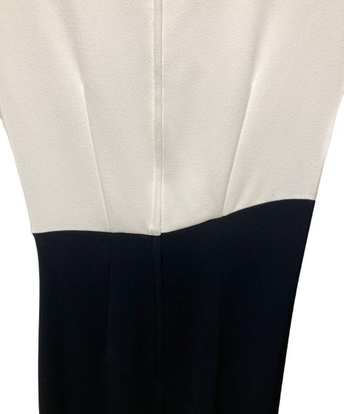 Solace（ソレイス）Solace (ソレイス) LIA MAXI DRESS/モックネックオーバーワンピース ブラック×ホワイト サイズ:34の古着・服飾アイテム