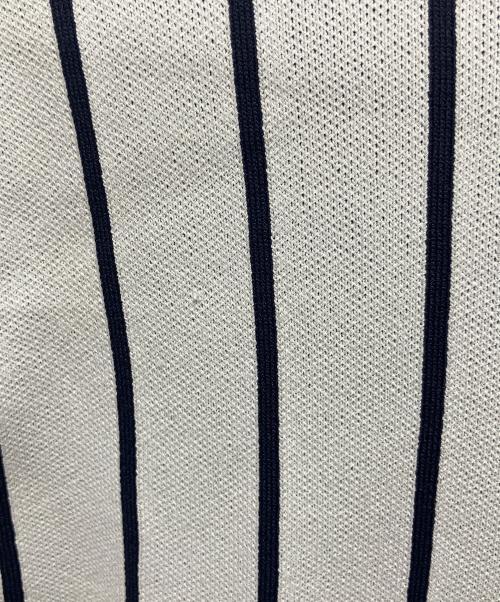 DAWEI（ダウェイ）DAWEI (ダウェイ) ストライプニットカーディガンワンピース ホワイト×ネイビー サイズ:34の古着・服飾アイテム