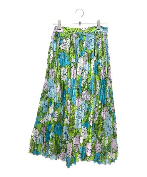 Richard Quinn（リチャード・クイン）Richard Quinn (リチャード・クイン) 19awプリーツデザインスカート マルチカラー サイズ:Lの古着・服飾アイテム